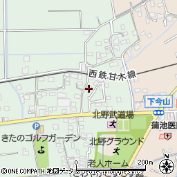 福岡県久留米市北野町十郎丸1520周辺の地図