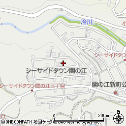 大分県別府市関の江新町24組周辺の地図