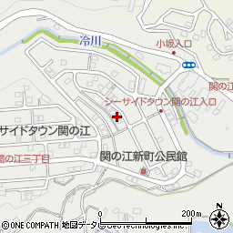 大分県別府市関の江新町13組周辺の地図