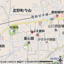 福岡県久留米市北野町今山684周辺の地図