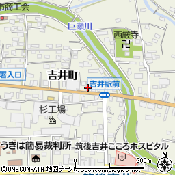 福岡県うきは市吉井町229周辺の地図
