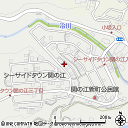 大分県別府市関の江新町14組周辺の地図