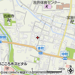 福岡県うきは市吉井町886周辺の地図