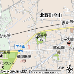 福岡県久留米市北野町今山719周辺の地図