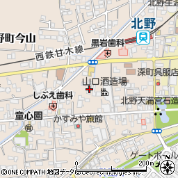 福岡県久留米市北野町今山528周辺の地図