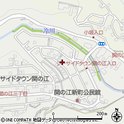 大分県別府市関の江新町10組周辺の地図