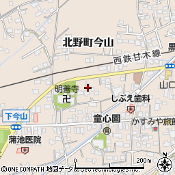福岡県久留米市北野町今山707周辺の地図