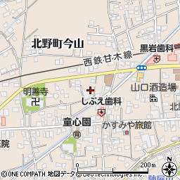 福岡県久留米市北野町今山668周辺の地図