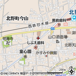 福岡県久留米市北野町今山648周辺の地図