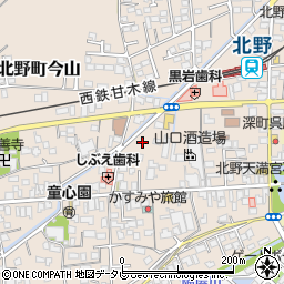 福岡県久留米市北野町今山525周辺の地図
