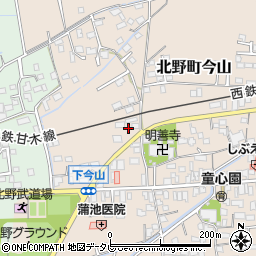 福岡県久留米市北野町今山778周辺の地図