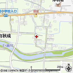 福岡県久留米市田主丸町秋成767-1周辺の地図