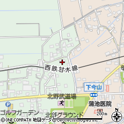 福岡県久留米市北野町十郎丸1603周辺の地図