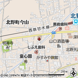 福岡県久留米市北野町今山647周辺の地図
