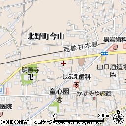 福岡県久留米市北野町今山672周辺の地図