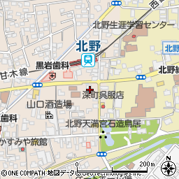 福岡県久留米市北野町今山572周辺の地図