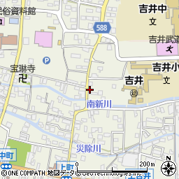 福岡県うきは市吉井町1051周辺の地図