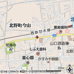 福岡県久留米市北野町今山654周辺の地図