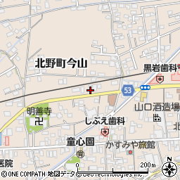 福岡県久留米市北野町今山663-1周辺の地図