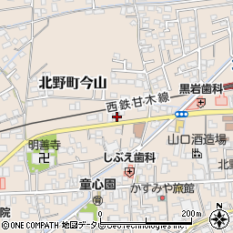 福岡県久留米市北野町今山663周辺の地図