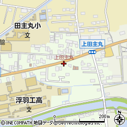 上田主丸周辺の地図