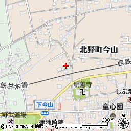 福岡県久留米市北野町今山767周辺の地図