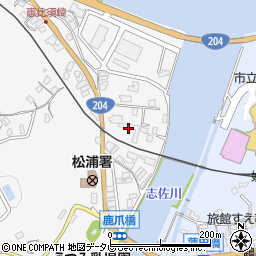 熊本材木店周辺の地図