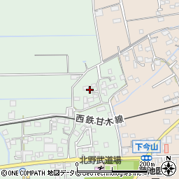 福岡県久留米市北野町十郎丸1610周辺の地図