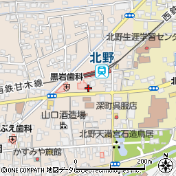 福岡県久留米市北野町今山634周辺の地図