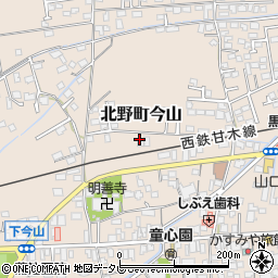 福岡県久留米市北野町今山798周辺の地図
