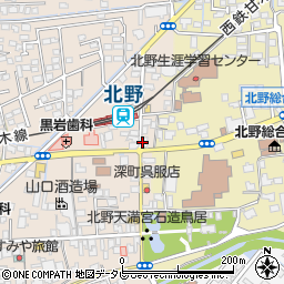北野猪口タクシー本社周辺の地図