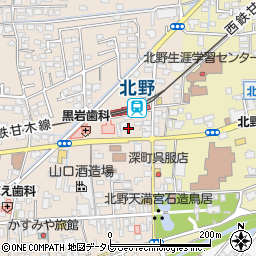 福岡県久留米市北野町今山632周辺の地図