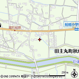 福岡県久留米市田主丸町秋成634-1周辺の地図