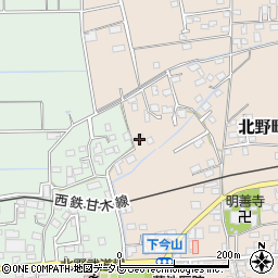 福岡県久留米市北野町今山1048周辺の地図