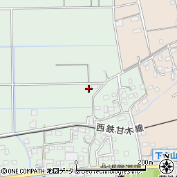 福岡県久留米市北野町十郎丸1100-2周辺の地図