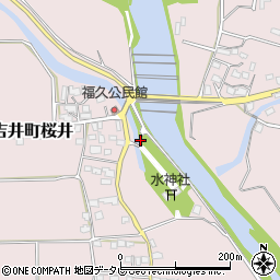 福岡県うきは市吉井町桜井208-4周辺の地図