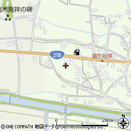 福岡県久留米市田主丸町秋成580周辺の地図