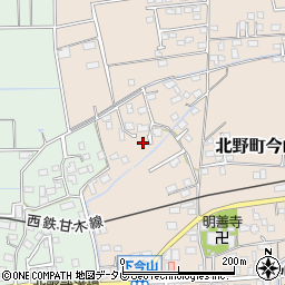 福岡県久留米市北野町今山1029周辺の地図