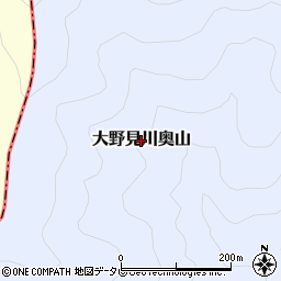 高知県中土佐町（高岡郡）大野見川奥山周辺の地図