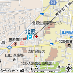 福岡県久留米市北野町今山613周辺の地図