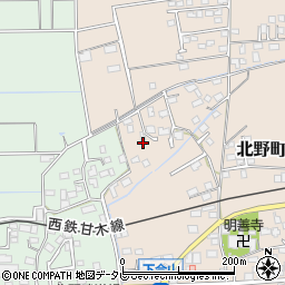 福岡県久留米市北野町今山1061周辺の地図