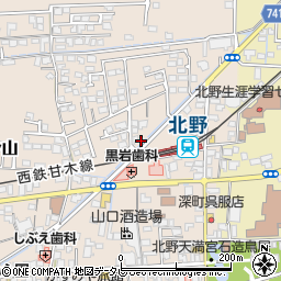 福岡県久留米市北野町今山829周辺の地図