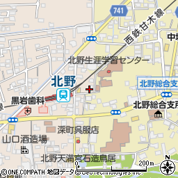 福岡県久留米市北野町今山598周辺の地図