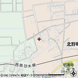 福岡県久留米市北野町今山1062周辺の地図