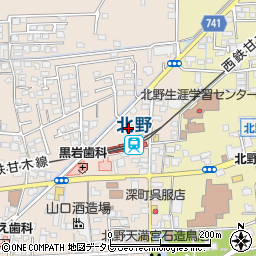 福岡県久留米市北野町今山627周辺の地図