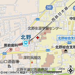 福岡県久留米市北野町今山598-4周辺の地図