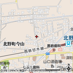 福岡県久留米市北野町今山835周辺の地図