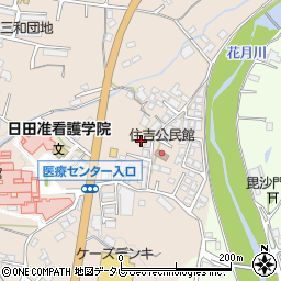 大分県日田市清水町707-1周辺の地図