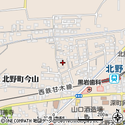 福岡県久留米市北野町今山834周辺の地図