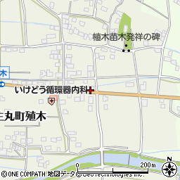 稲田屋田主丸店周辺の地図